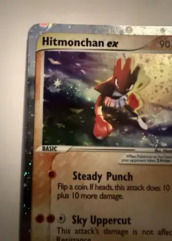 Hitmonchan ex 98/109 Ruby Sapphire Holo E Reader Pokemon Silver Border SWIRL - Image 5