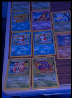 Pokemon cards set rare and common mix 1990s 2000s great cards holographic 1 page - Image 1
