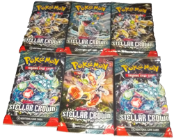 POKEMON SCARLET & VIOLET LOT (6) BOOSTER PACKS STELLAR CROWN NISP - Image 1