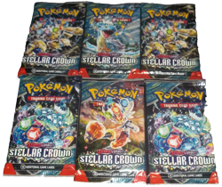 POKEMON SCARLET & VIOLET LOT (6) BOOSTER PACKS STELLAR CROWN NISP - Image 3