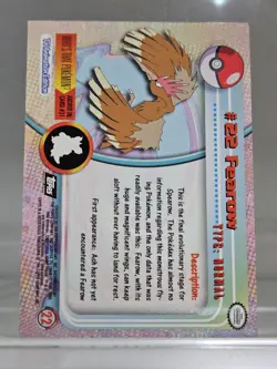 Pokemon Topps - Fearow #22 (Black Logo) - Image 2