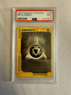 2002 Pokemon Metal Energy Non Holo Rare Expedition Base 159/165 PSA 9 Mint! WOTC - Image 2