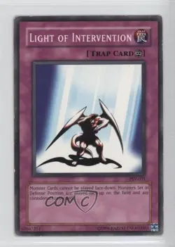 Light of Intervention Unlimited YuGiOh Pharaoh's Servant #PSV-031 2002 READ - Image 1