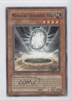 Miracle Jurassic Egg 1st Ed. YuGiOh Dinosaur's Rage Structure Deck #SD09-EN015 - Image 1
