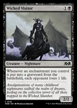 [MTG] Wicked Visitor (0118) (WOE) LP-HP - Image 1