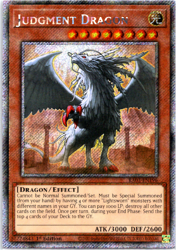 Judgment Dragon - RA03-EN196 - Platinum Secret Rare - 1st Edition Yugioh - Image 1