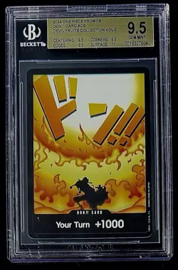BGS 9.5 One Piece Don!! Card Ace - English - Devil Fruit Collection - Graded - Image 1