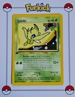 Celebi 16/64 1st Edition | Neo Revelation | Pokemon Card | LP - Image 1
