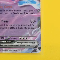 Pokemon Jellicent EX TCG White Flare WHT Double Rare Card 45/86 English Edition - Image 2