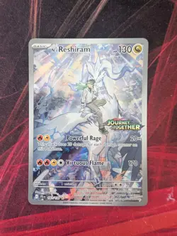 N's Reshiram 167/159 Stamped Promo Journey Together Pokemon Card - Image 1