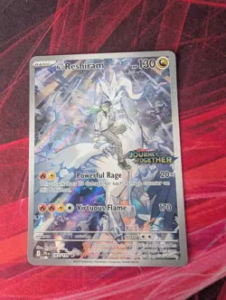 N's Reshiram 167/159 Stamped Promo Journey Together Pokemon Card - Image 1
