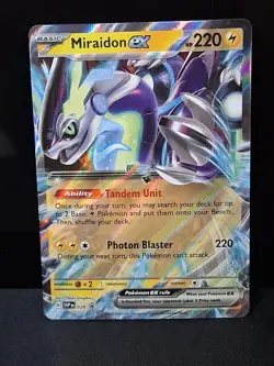 Miraidon EX 028 Scarlet Violet Black Star Promo Pokemon TCG Card Mint - Image 1