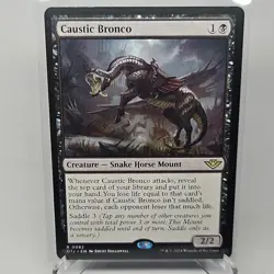 MTG Caustic Bronco Outlaws Of Thunder Junction (R) OTJ 82 - Image 1