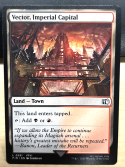 MTG Final Fantasy 0291 Vector Imperial Capital Land Town LAND - Image 1