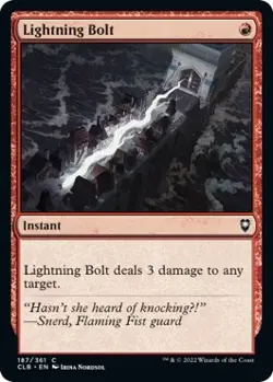 MTG Foil - Lightning Bolt - 187 / NM / English - Image 1