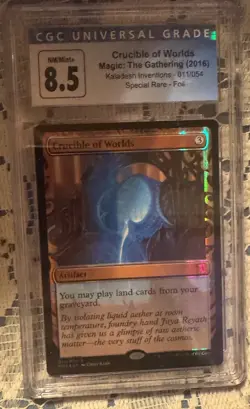 MTG Crucible of Worlds NEAR MINT #011 FOIL Kaladesh Inventions Catch 8.5 Graded - Image 1