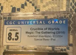 MTG Crucible of Worlds NEAR MINT #011 FOIL Kaladesh Inventions Catch 8.5 Graded - Image 3