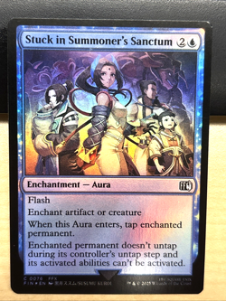 MTG Final Fantasy 0076 Stuck in Summoner's Sanctum Enchantment COMMON Foil - Image 1
