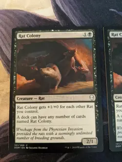 RAT COLONY X4 Dominaria DOM Magic MTG MINT CARD - Image 2