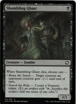 Shambling Ghast - FOIL - C Adventures in the Forgotten Realms 119 - MTG - Image 1