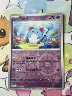 Marill 064/162 2024 Pokemon TCG Scarlet & Violet Temporal Forces Reverse Holo - Image 1