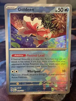 Pokemon TCG Goldeen 020/131 Prismatic Evolutions Poke Ball Reverse Holo - NM - Image 1