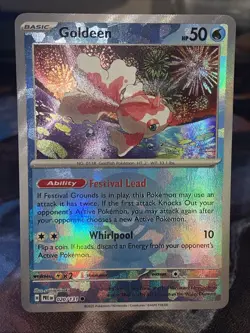 Pokemon TCG Goldeen 020/131 Prismatic Evolutions Poke Ball Reverse Holo - NM - Image 2