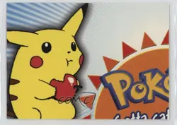 Pikachu Eating Apple Topps Pokemon TV Animation Edition Series 3 Puzzle #P01 - Image 1