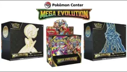 Pokemon Center Mega Evolution Elite Trainer Enhanced Booster Box Lot 3x Presale - Image 1