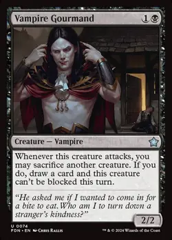 [MTG] Vampire Gourmand (0074) (FDN) LP-HP - Image 1