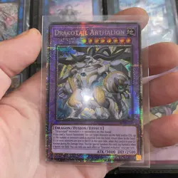 Yugioh Dracotail Arthalion JUSH-EN006 Starlight Rare 1st Ed Near Mint - Image 1