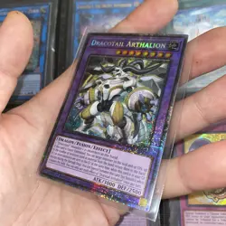 Yugioh Dracotail Arthalion JUSH-EN006 Starlight Rare 1st Ed Near Mint - Image 4