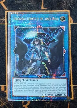 YUGIOH Underworld Goddess of the Closed (RA02-EN045) Quarter Century Secret Rare - Image 1