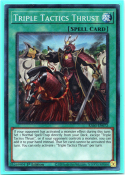 Triple Tactics Thrust RA03-EN072 Prismatic Collector’s Rare 1st Edition Yugioh - Image 1