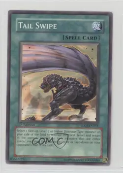 Tail Swipe 1st Ed. YuGiOh Dinosaur's Rage Structure Deck #SD09-EN018 2006 - Image 1