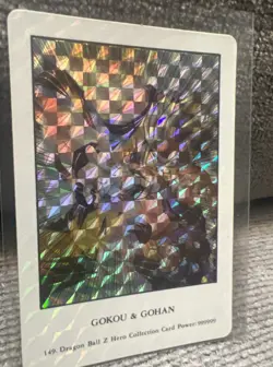 Dragon Ball Z HERO COLLECTION Prism Card 149 Goku & Gohan - Image 2
