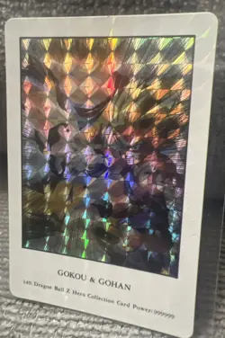 Dragon Ball Z HERO COLLECTION Prism Card 149 Goku & Gohan - Image 3