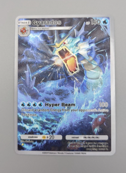 Gyarados Custom TCG Pocket Full Art Pokemon Card Holo Shiny Textured - Image 1