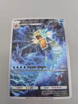 Gyarados Custom TCG Pocket Full Art Pokemon Card Holo Shiny Textured - Image 3