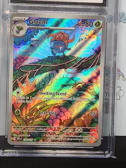 Pokemon 2023 Obsidian Flames Cgc 8.5 Nm IR Gloom Holo Card - Image 3