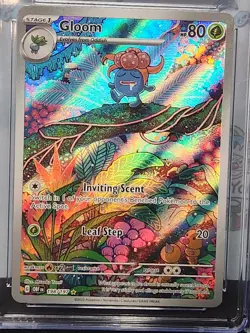 Pokemon 2023 Obsidian Flames Cgc 8.5 Nm IR Gloom Holo Card - Image 4