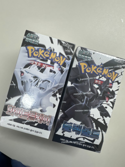 Pokemon Card Black Bolt SV11B + White Flare SV11W Booster Box Sealed Korean ver - Image 1