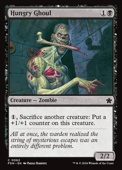 [MTG] Hungry Ghoul (0062) (FDN) LP-HP - Image 1
