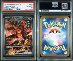 PSA10 Volcanion Ex Sar Battle Partners Pokemon Card - Image 3