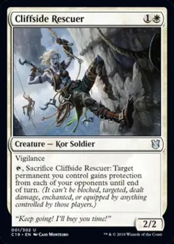 Cliffside Rescuer - Medium Play MTG Commander 2019 - Image 1