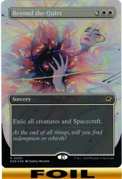 1x - Beyond the Quiet - FOIL BORDERLESS #303 - Edge of Eternities - NM MTG - Image 1