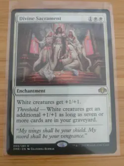 MTG Divine Sacrament 005 Dominaria Remastered M/NM Free UK P&P - Image 1