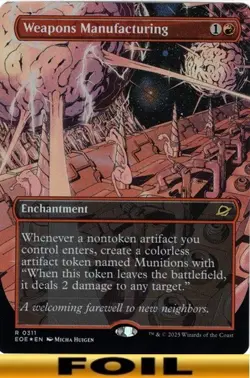 1x - Weapons Manufacturing - FOIL BORDERLESS #311 - Edge of Eternities - NM MTG - Image 1