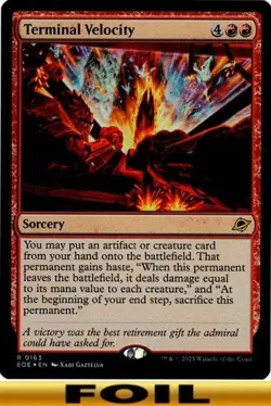 1x - Terminal Velocity - FOIL - Edge of Eternities - NM MTG - Image 1