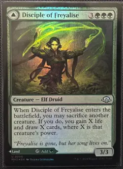 MTG Modern Horizons 3 Disciple of Freyalise/Garden of Freyalise Foil (Uncommon) - Image 1